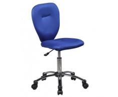 Amstyle Anna - Silla de Escritorio Infantil (Tela, 40 x 83 x 40 cm), Color Azul