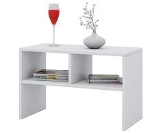 VCM Koppio Mesa Auxiliar, Madera, Blanco, 45x60x40 cm