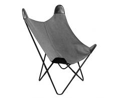 The Home Deco Factory Butterfly - Sillón de Mariposa, algodón, Multicolor, 70 x 77 x 101 cm