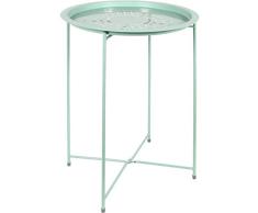 THE HOME DECO FACTORY CMHD6303 Mesa, Metal y Hierro, Verde, 47 x 60 x 47 cm
