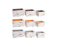 DKD Home Decor Juego de cestas, Estándar