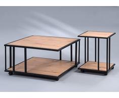 M2 Kollektion París 2 Mesa de café, Madera de ingeniería, Roble Artisane, 75x41x75