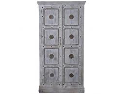 DRW Armario con 2 Puertas de Madera de Mango 100x45x195cm