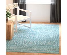 Safavieh Alfombra Rectangular contemporánea para Interiores y Interiores, colección Abstracta, ABT141, en Gris y Negro, 122 x 183 cm, para Sala de Estar, Dormitorio o Cualquier Espacio Interior