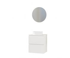 Baikal Mueble de Baño Deva. Mueble Suspendido en Pared Incluye Lavabo cerámico. Disponible en Fondo 39cm y 46cm. Mueble MONTADO.