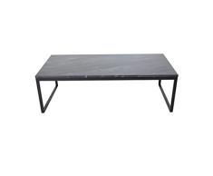 Venture Home Gris Estelle-Mesa de sofá (120 x 60 x 36 cm), Color Negro, Metal Madera