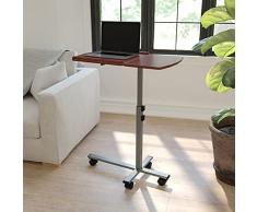Flash Muebles ángulo y Altura Ajustable Ordenador portátil Mesa de Ordenador con Cherry Top