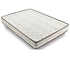 HOGAR 24 Colchón Viscoelástico Viscoferta + Somier Multiláminas con Regulación Lumbar y 5 Patas De 32cm + Almohada De Fibra Resinada, 120x190cm
