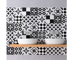Ambiance-sticker col-tiles-ROS-B871_10x10cm Pegatina de Pared, Vinilo, Modelo 5, 30 x 30