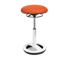 Topstar Taburete de Bar, Telas, Naranja