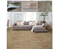 Alfombra Vinilo de Madera Antideslizlante para Suelo Similar parquet Natural.
