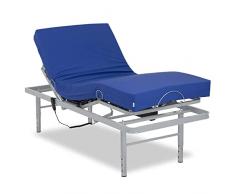 Gerialife® Pack Cama articulada con Patas Regulables | Colchón Sanitario viscoelástico Impermeable (90x200)