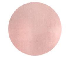 MIA´s Teppiche Olivia Alfombra de salón, Rosa, 120 x 120 cm, Redonda, Moderna, Suave, Monocolor, mullida, Pelo Corto (19 mm), Antideslizante, Lavable hasta 30 Grados, 100% poliéster, 15 cm