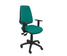 Piqueras y Crespo Elche Silla de Oficina, Tela, Verde Claro, 109x46x46 cm