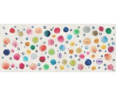 Vilber Gran Chef Dots Alfombra, Vinilo, Multicolor, 50x120x0.2cm
