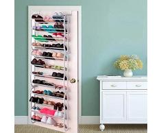 Bakaji Zapatero 3 Unidades Modular Para 36 Pares Organizador Para Ahorrar Espacio Para Puertas o De Pared Sistema De Almacenamiento Simple y Seguro New Design Modernos Para Zapatos 20 x 50 x 183 cm
