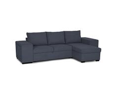 BUDWING Juan - Sofa Cama Chaise Longue Reversible - Izquierda O Derecha, con Almacenamiento, con Estante, con Puf, Tejido Fácil De Limpiar, Medidas: 272cm(Ancho) X152cm(Fondo) X86cm(Alto)