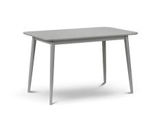 Julian Bowen Mesa de Comedor Torino, Madera, Gris, Talla única