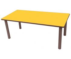Mobeduc Mesa Infantil Rectangular 120x60 cm, Amarillo, 120 x 60 cm, Talla 0