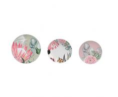DKD Home Decor Set de Platos, Estándar