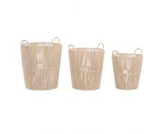 DKD Home Decor Juego de cestas, Estándar