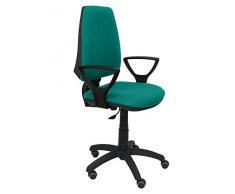 Piqueras y Crespo Elche Silla de Oficina, Tela, Verde Claro, 109x46x46 cm
