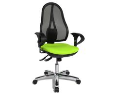 Topstar OP290UG05 Open Point SY Deluxe - Silla giratoria para Oficina (Incluye Brazos), Color Verde