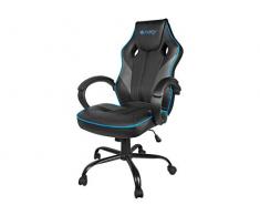 Fury Avenger M Silla Gaming de Escritorio Ergonómica con Brazos, Altura Ajustable, Eco Piel