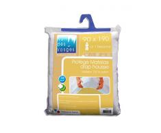 Nuit des Vosges 2035315 Aubin Protector de colchón Absorbente de Felpa/Algodón Blanco 190 x 90 cm