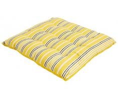 Galileo Casa 2406820 cojín para Silla, algodón, Amarillo, 40 x 40 x 4 cm