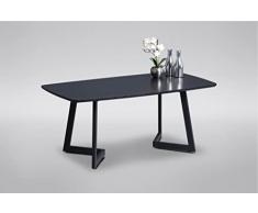 M2 Kollektion Tíbet 2 Mesa de café, Metal, Negro, 110x60x46