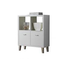 Kit Closet 2140060502 - estantería venecia 2 puertas y 2 baldas, blanco, 94v x 80 x 29