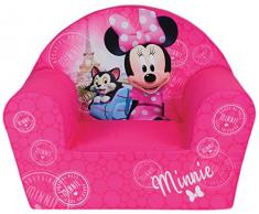 Fun House Disney miinie Paris Silla para niños, Funda poliéster/Espuma Polyether, 52 x 33 x 42 cm