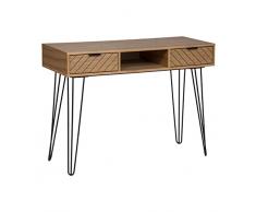Consola Naomi 2 cajones beige