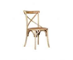 Biscottini, 5 x 42,5 x 46,5 cm Made in Italy Vintage para Comedor | Sillas de Madera Cocina, Fresno, 86,5x42,5x46,5 cm
