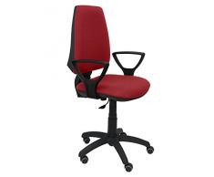 Piqueras y Crespo Elche Silla de Oficina, Tela, Granate, 109x46x46 cm