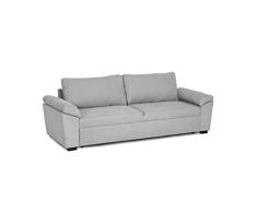 BUDWING Alonzo - Sofa Cama 3 Plazas, En Tejido Suave Fácil De Limpiar, Dimensiones Cama-190cm(Ancho) X116cm(Ancho), Dimensiones Totales del Sofa Cama -239cm(Ancho) X88cm(Profundidad) X87cm(Alto)