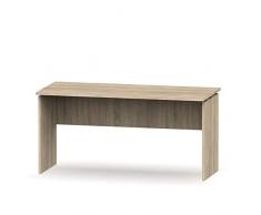 MUEBLES PITARCH Rívoli Mesa, Aglomerado de partículas y melamina de Alta Densidad, Roble Cambrian, 155cm