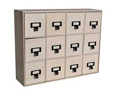 Artemio 14002740 CAJONERA Madera 41,5x11x32,5 CM, 41.5 x 11 x 32.5 cm