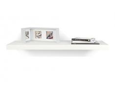 Tema Home Balda Estante de Pared, Madera, Blanco Brillante, 107 x 33 x 5 cm