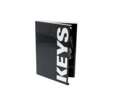 PT Present Time - Armario de Llaves con Texto en inglés “Keys” (25 x 18 x 5,5 cm), Color Negro