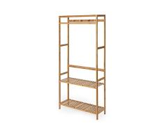 Compactor Perchero Multifuncional Nara, Bamboo + Madera, 80 x 27.5 x 170 cm