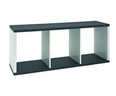 HAKU Möbel 87586 - Mesa auxiliar, 58 x 29 x 53 cm, cromado
