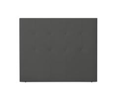 Somnia Descanso - Cabecero Bayona Acolchado, Tapizado Premium en Polipiel de Alta Gama, Medidas 160 x 120 cm (Cama de 150), Gris