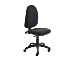 Rocada | Silla de Escritorio | Silla Oficina Color Negro | Silla despacho | Cómoda, Ajustable y con Ruedas | Regulable en Altura | Tapizada en Tela Ignífuga
