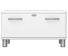 TENZO 5291-005 Malibu diseño Ropa para Banco, 47 x 86 x 41 cm, Tablero DM, Blanco