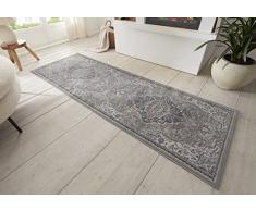 Hanse Home Orken Alfombra Oriental – Pelo Corto Vintage Alfombra de salón Suave Alfombra Oriental Öko EX Corredor para Dormitorio, Comedor, Sala de Estar, Pasillo, Cocina – Gris Crema, 80 x 120 cm