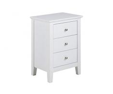 AC Design Furniture Mesilla de Noche, Blanco