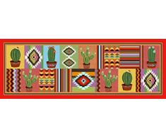Vilber Gran Chef Jalisco Alfombra, Vinilo, Multicolor, 50x140x0.2cm