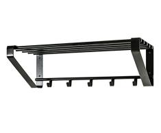 Armario de pared Haku Möbel 32502, metal, negro, 30 x 65 x 20 cm